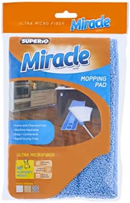 Superio Microfiber Mop Refill 16 Inch Blue 12 Pack