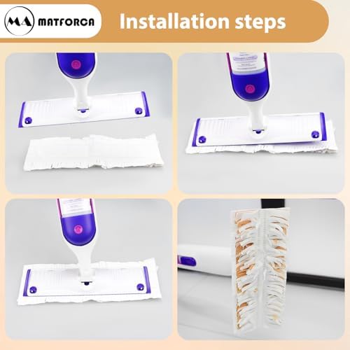 MATFORCA 10 Pack Power Mop Refills Multi-Surface Replacement Pads