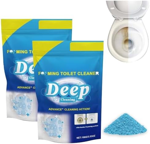 Iaolose 2PCS Toilet Cleaner with Deep Cleaning Powder