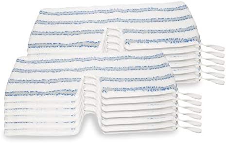 LTWHOME Dual-Sided Microfiber Scrub Mop Pads - Pack of 12