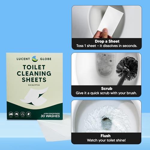 Lucent Globe Toilet Cleaning Sheets - Fresh Eucalyptus