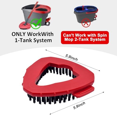 Ocedar Scrub Mop Brush Replacement Head for 1-Tank System