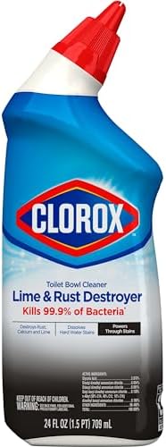 Clorox Toilet Bowl Cleaner Lime Rust Destroyer 24 Oz Pack of 2