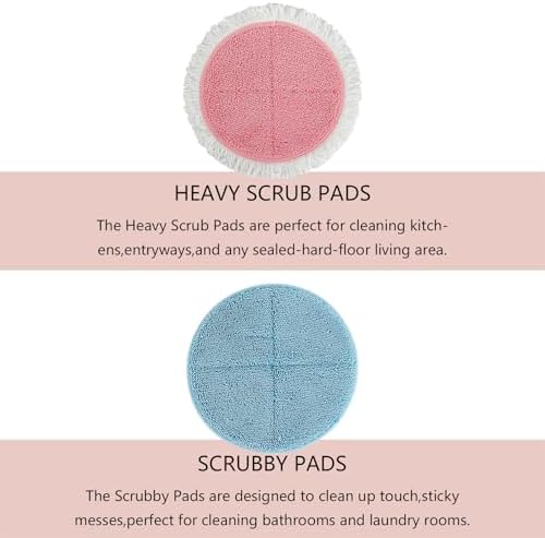 BeiLan Spin Wave Replacement Mop Pads 12 Pack