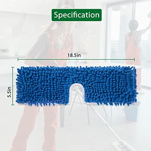 Diteje 4 Pack Washable Mop Pad Refills for O-ceda Dua-Action