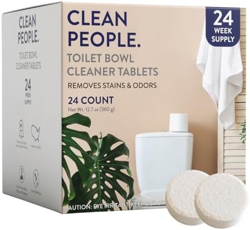 THE CLEAN PEOPLE Toilet Cleaner Tablets 24 Count