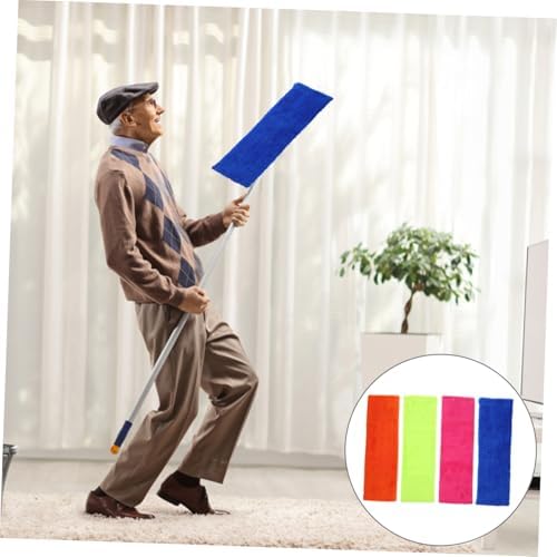 CALLARON Coral Fleece Mop Pads 4-Pack Reusable Refill
