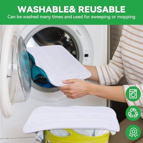 Sgizoku Steam Mop Pads 5Pack Washable Microfiber Replacement 1