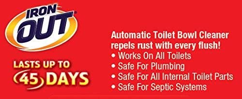 IRON OUT Automatic Toilet Bowl Cleaner with Rust Hard Water Protection