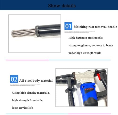 1400W High Power Electric Needle Scaler for Rust and Paint Removal