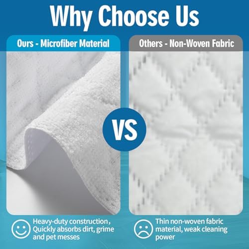 24 Piece Heavy Duty Microfiber Mop Pads for Bona Mop Series