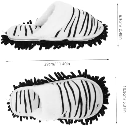 Minkissy Detachable Mop Slippers for Women Comfortable Warm Cleaning Shoes