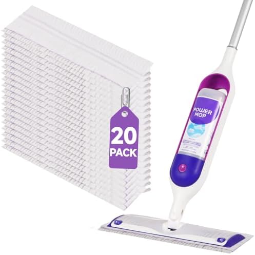 20 Pack Disposable Power Mop Pads for Swiffer Multi-Surface Replacement