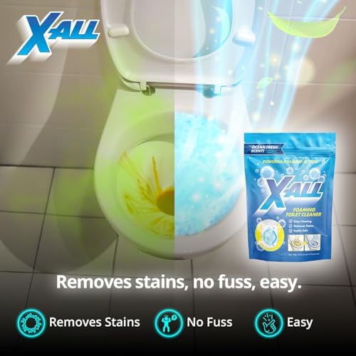 X All Foaming Toilet Bowl Cleaner - Self-Activating Miracle Powder