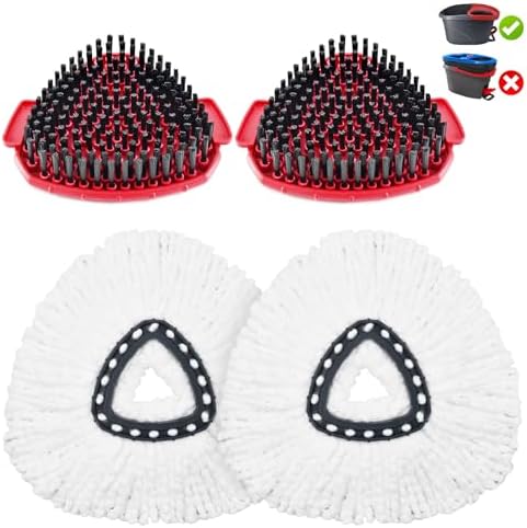 Yuunaie Spin Mop Replacement Heads for Ocedar 2 Pack Set