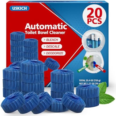 USKICH Toilet Bowl Cleaner Tablets 20 Pack 1