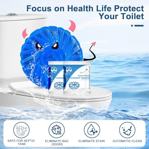 Msvvko Toilet Bowl Cleaner Tablets 30 Tabs Septic Safe Fresh Scent