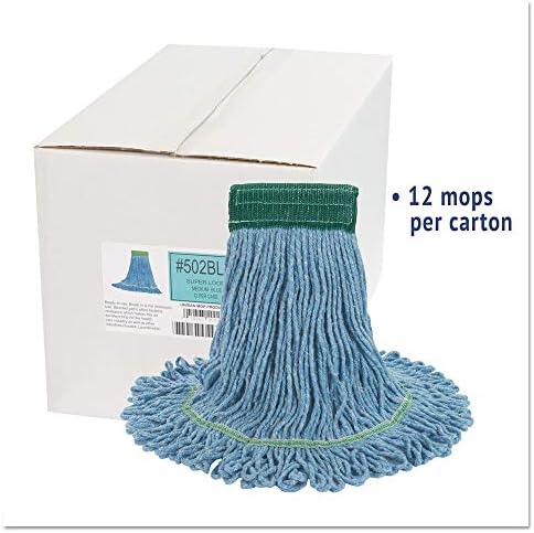 Boardwalk 502BLCT Super Loop Wet Mop Head Blue 12Carton