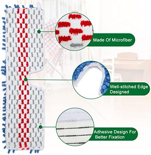 Diteje 4 Pack Washable Mop Pad Refills for O-ceda Dua-Action