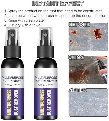 Homomdy Rust Remover Spray 6pcs Multipurpose