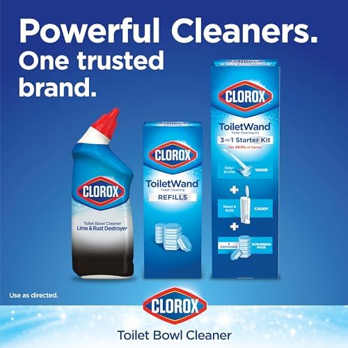 Clorox Toilet Bowl Cleaner Lime Rust Destroyer 24 Oz Pack of 2