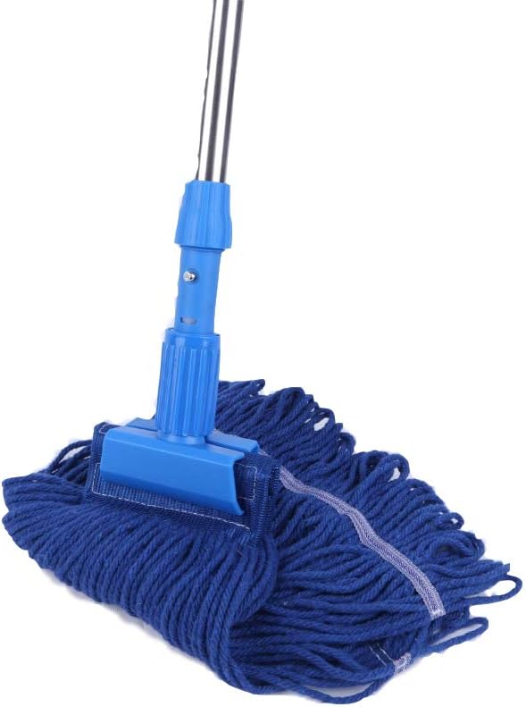 QIPENG Cotton Yarn Mop Head Heavy Duty 24 oz Blue