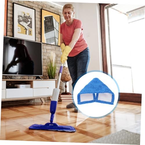 SHERCHPRY Coral Fleece Microfiber Mop Head Refill Pads 4-Pack