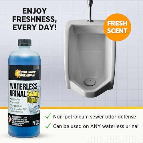 Instant Power Waterless Urinal Sealing Liquid - 32 Fl Oz
