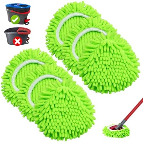 DLAIMI 6 Pack Spin Mop Replacement Heads