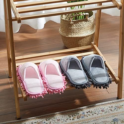 Jecery 2 Pairs Microfiber Mopping Slippers