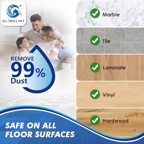 GLIMGLINT Mop Replacement Heads 3 Pack for RinseClean 2 Tank System