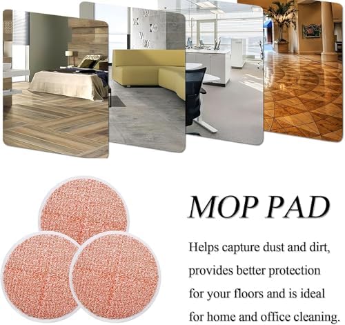 SavStor Replacement Mop Pads for Bissell Spin Wave 16-Pack Orange