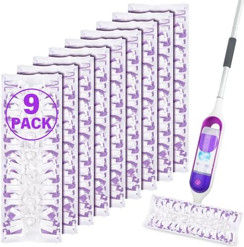 9 Count Disposable Mop Pads Refills for Swiffer PowerMop