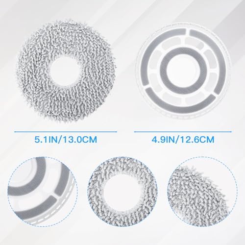 Fixbetter Replacement Mop Pads with Holder for Roborock Models