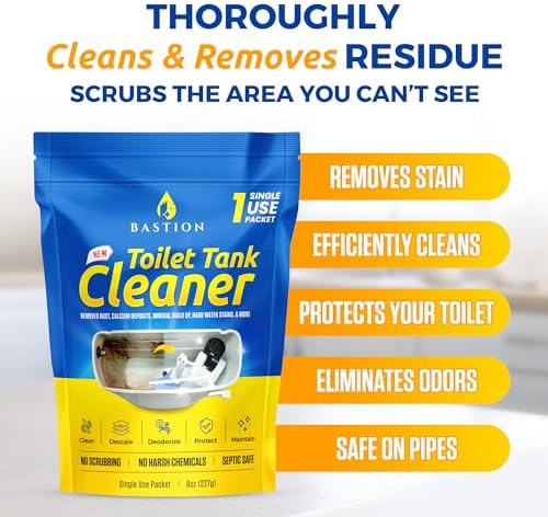 Bastion Toilet Tank Cleaner - 6 x 8oz Single Use Packets