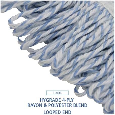 Boardwalk 542CT Mop Head Replacement Narrow Medium WhiteBlue Case of 12