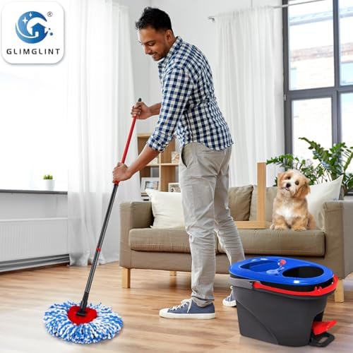 GLIMGLINT Mop Replacement Heads 3 Pack for RinseClean 2 Tank System