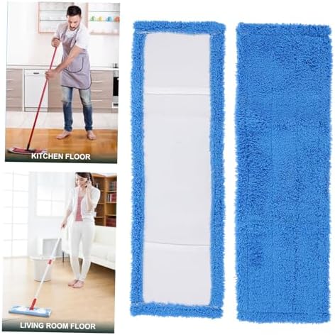 SHERCHPRY Coral Fleece Microfiber Mop Head Refill Pads 4-Pack