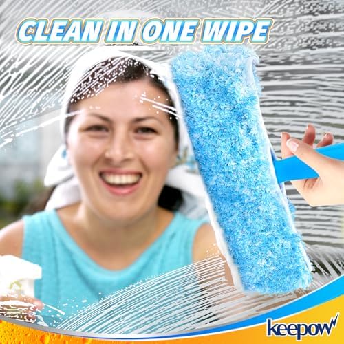 KEEPOW 10 Inch 4 Pack Microfiber Replacement Pads