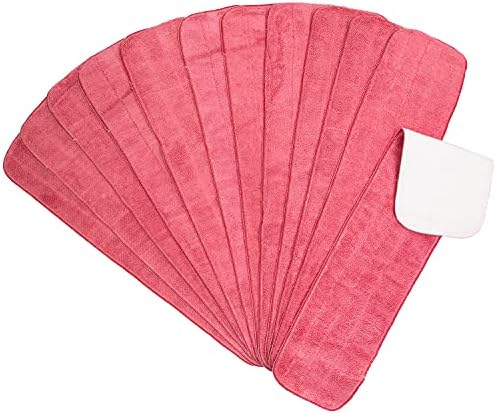 Arkwright Spray Mop Replacement Pads - Pack of 12 Red 24 in