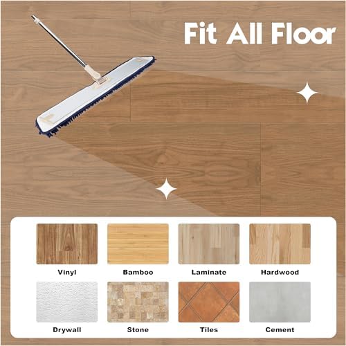 LTWHOME 24 Inch Microfiber Chenille Replacement Mop Pads Pack of 6