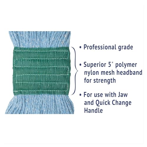 Boardwalk Super Loop Wet Mop Head Medium Blue 12Carton