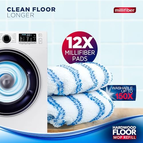 Microfiber Mop Refills 15x8 Inches 12-Pack