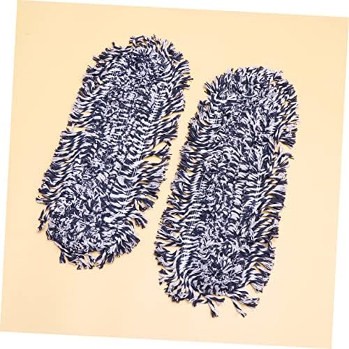 2Pcs Push Mop Cloth - Durable Reusable Machine Washable Floor Cleaning Replacement