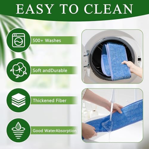 LOYIM 3 Pcs 48 Inch Microfiber Mop Refill Pads