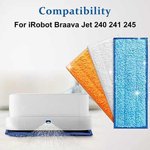 6 Pack Mopping Pads for iRobot Braava Jet 240 241 245 1