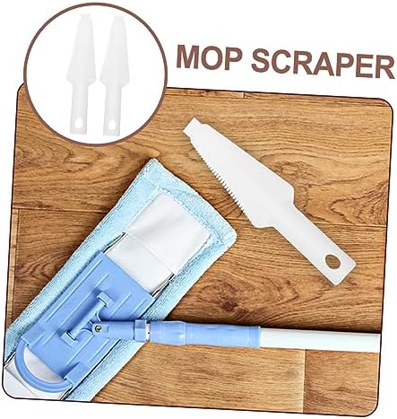 Ipetboom 2pcs Self-Wringing Mop Scrapers with Serrated Edges for Efficient Cleaning