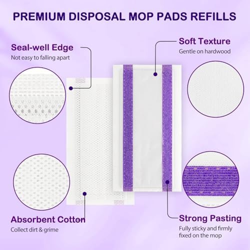 Zeekech 30 Count Spray Mop Pad Refill for Swiffer WetJet 1