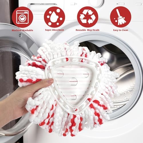 Nuorest Spin Mop Replacement Head 4 Pack 1