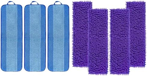 KEEPOW Microfiber Mop Pad Replacement 18 Inch 43 Pack Washable Reusable